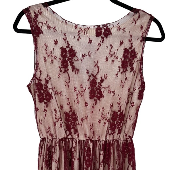 NWT Anna Kaci‎ Sleeveless Floral Lace Midi Dress Size Medium Whimsigoth Witchy - Picture 7 of 11